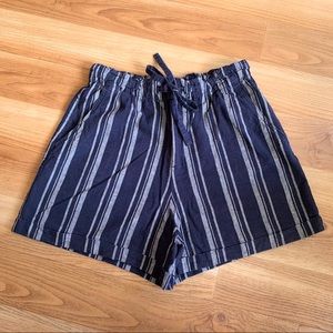 Shorts Uniqlo Women Linen Cotton Relaxed High Rise